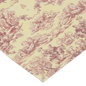 meer geel rood toile de jouy korte tafelloper (Hoek)