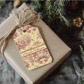  meer geel rood toile de jouy monogram cadeaulabel