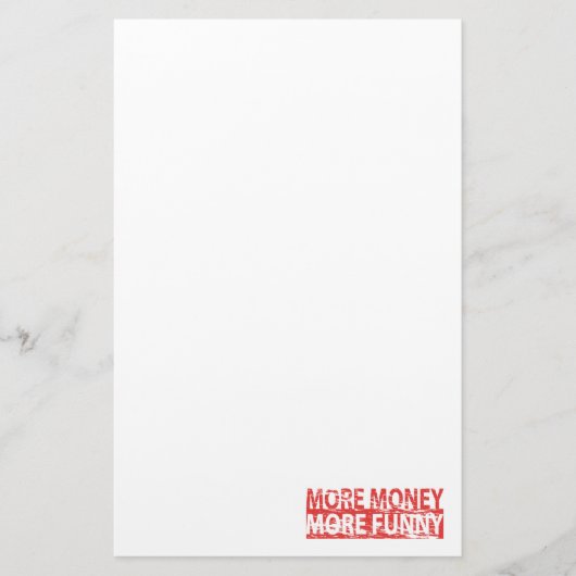 Meer geld - meer grappig briefpapier (Voorkant)