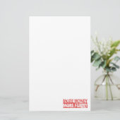 Meer geld - meer grappig briefpapier (Staand voorkant)