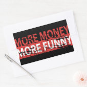 Meer geld - meer grappig rechthoekige sticker (Envelop)