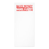 Meer geld - meer grappig reclamekaart (Achterkant)