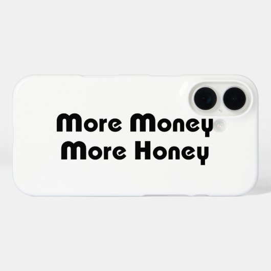 Meer geld meer honing Case-Mate iPhone case (Achterkant (horizontaal))