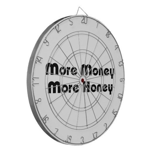 Meer geld meer honing dartbord (Voorkant Links)