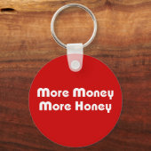 Meer geld meer honing sleutelhanger (Voorkant)