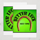 MEER GELUK DE VOLGENDE KEER FEESTDAGENKAART (Voorkant / Achterkant)