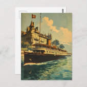  Meer Genève Boat Briefkaart (Voorkant / Achterkant)