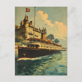  Meer Genève Boat Briefkaart (Voorkant)