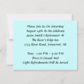 Meer Gevist Pensionering Waterverf Kaart (Achterkant)