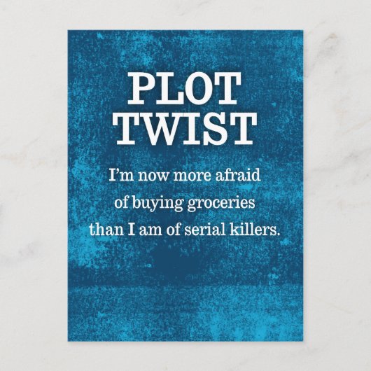 Meer gevreesd voor koopkerijen dan seriemoordenaar briefkaart (Voorkant)