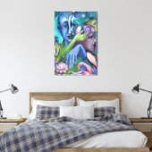Meer Gezichten Canvas Print Kubisme Stijl - Schild (Insitu (Slaapkamer))