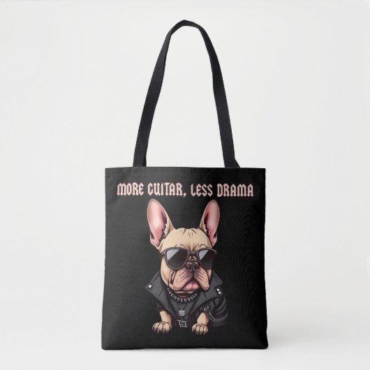 Meer gitaar, minder drama tote bag (Voorkant)