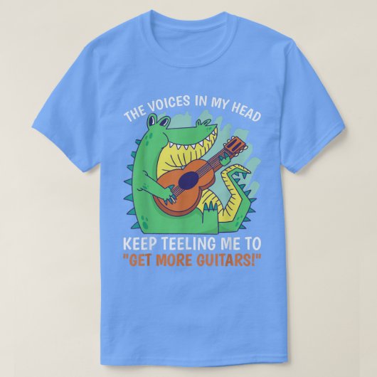 Meer gitaren met een Draak voor Muziek T-shirt (Design voorkant)