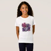 Meer glimlach, minder zorgen t-shirt (Voorkant volledig)