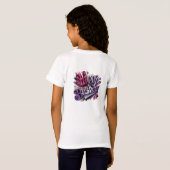 Meer glimlach, minder zorgen t-shirt (Achterkant volledig)