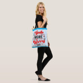 Meer glimlach tote bag (Op model)