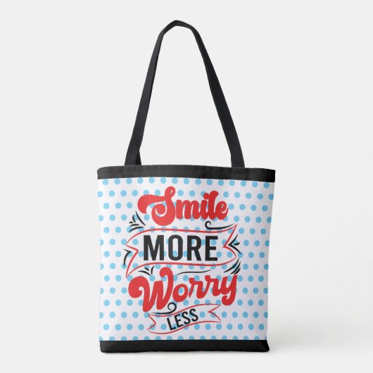 Meer glimlach tote bag (Achterkant)