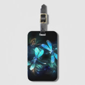 Meer gloeiende libellen bagagelabel (Voorkant (verticaal))