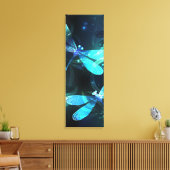 Meer gloeiende libellen canvas afdruk (Insitu (Woonkamer))
