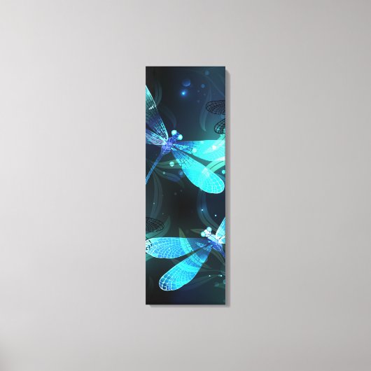 Meer gloeiende libellen canvas afdruk (Voorkant)
