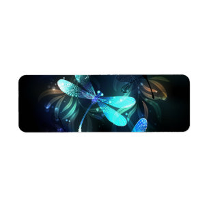 Meer gloeiende libellen etiket