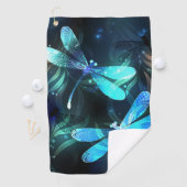 Meer gloeiende libellen golfhanddoek (Insitu)