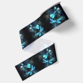 Meer gloeiende libellen grosgrain lint (Achterkant)