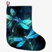 Meer gloeiende libellen grote kerstsok (Voorkant)