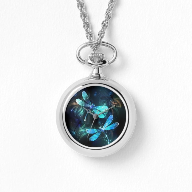 Meer gloeiende libellen horloge (Voorkant)