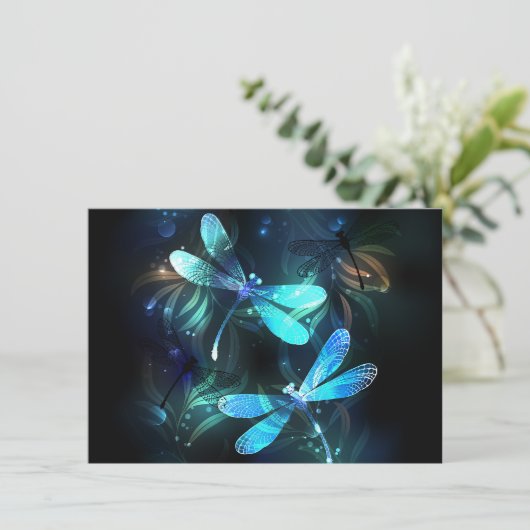 Meer gloeiende libellen informatiekaartje (Staand voorkant)