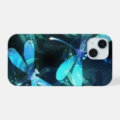Meer gloeiende libellen iPhone 15 case (Achterkant horizontaal)