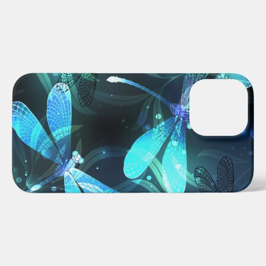 Meer gloeiende libellen iPhone hoesje (Achterkant horizontaal)