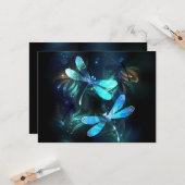 Meer gloeiende libellen kaart (Voorkant / Achterkant in situ)