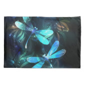 Meer gloeiende libellen kussensloop (Achterkant)