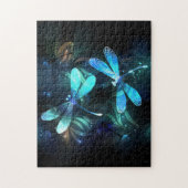 Meer gloeiende libellen legpuzzel (Verticaal)
