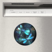 Meer gloeiende libellen magneet (Insitu (Vaatwasser))