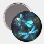 Meer gloeiende libellen magneet (Voorkant / Achterkant)