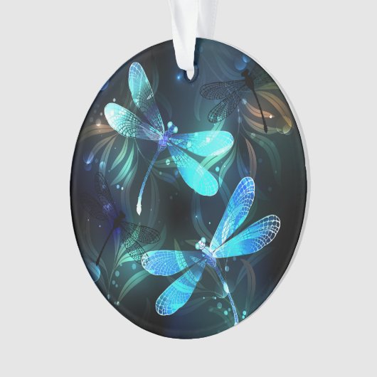 Meer gloeiende libellen ornament (voorkant)