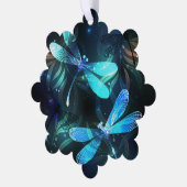 Meer gloeiende libellen ornament kaart (Links)