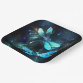 Meer gloeiende libellen papieren bordje (Gebogen)