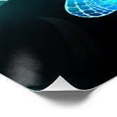 Meer gloeiende libellen perfect poster (Hoek)