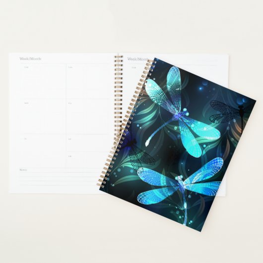 Meer gloeiende libellen planner (Display)