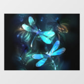 Meer gloeiende libellen raamsticker (Vel)