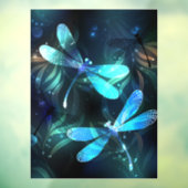 Meer gloeiende libellen raamsticker (Vel 3)