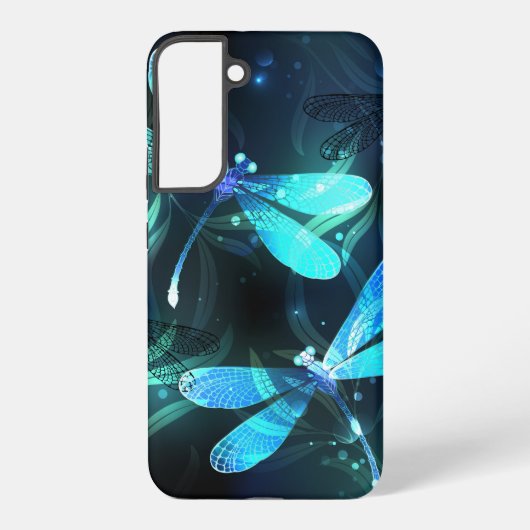 Meer gloeiende libellen samsung galaxy hoesje (Achterkant)