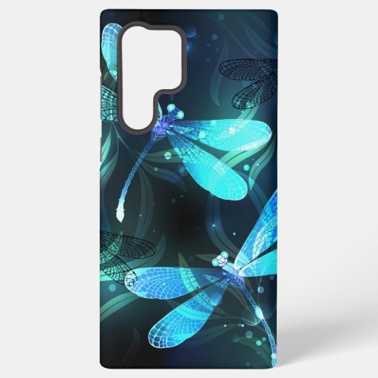 Meer gloeiende libellen samsung galaxy hoesje (Achterkant)