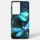 Meer gloeiende libellen samsung galaxy hoesje (Achterkant)