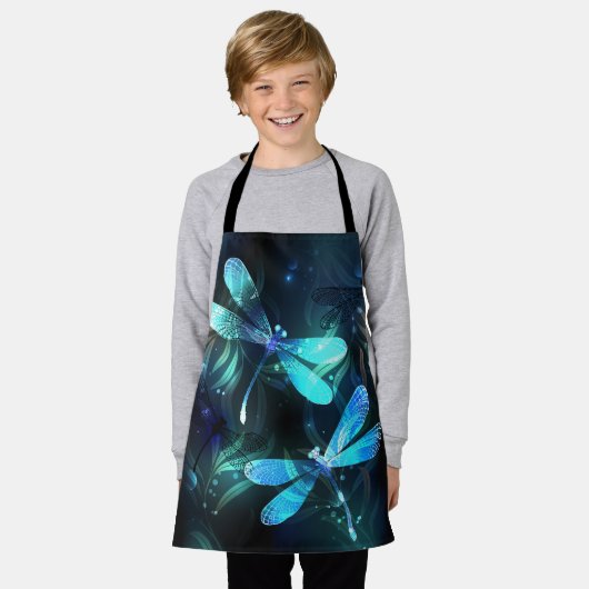 Meer gloeiende libellen schort (Gedragen)