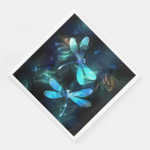 Meer gloeiende libellen servet (Hoek)