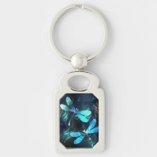 Meer gloeiende libellen sleutelhanger